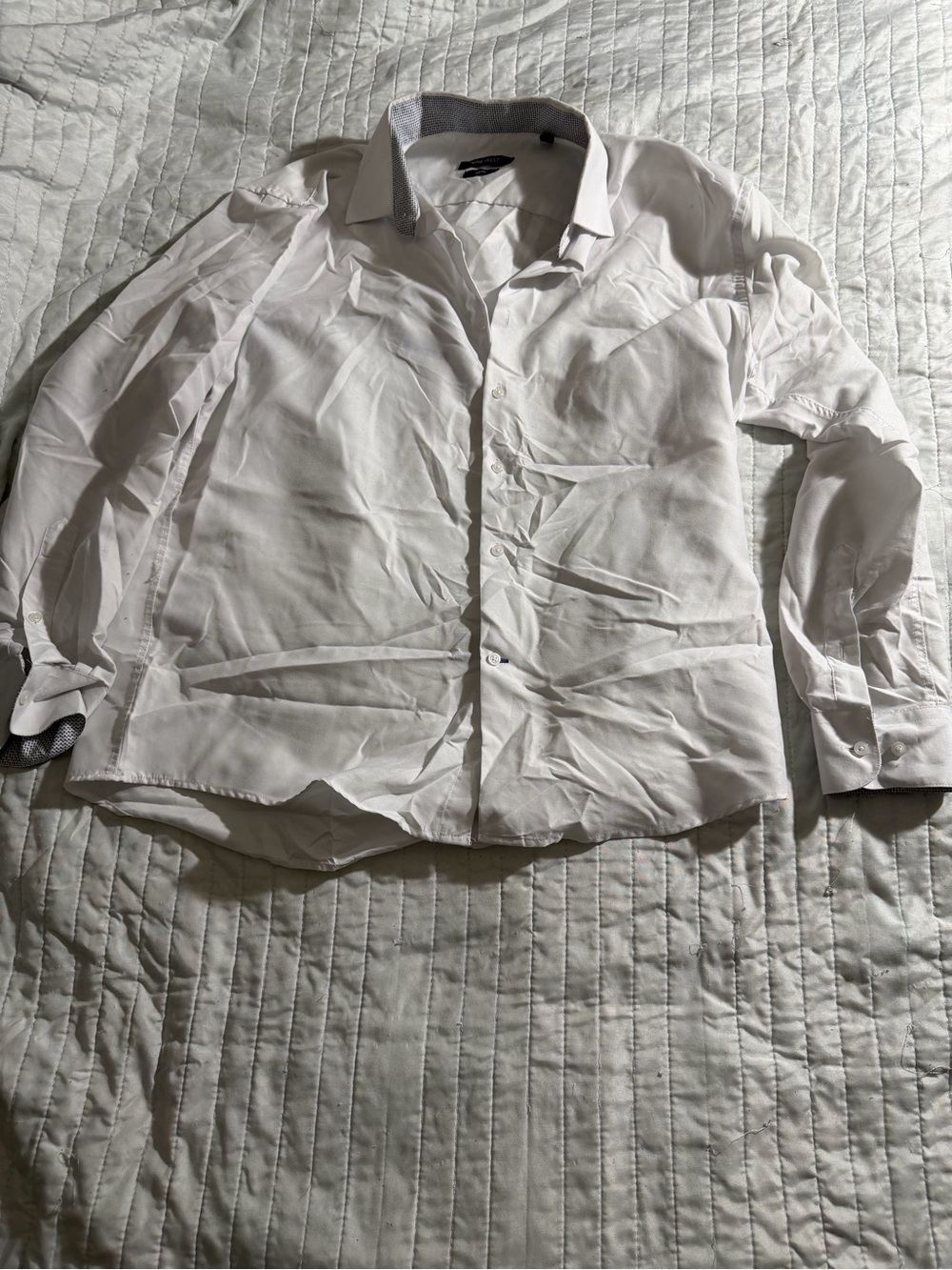 Nine West Classic White Button-Up Shirt Jacket